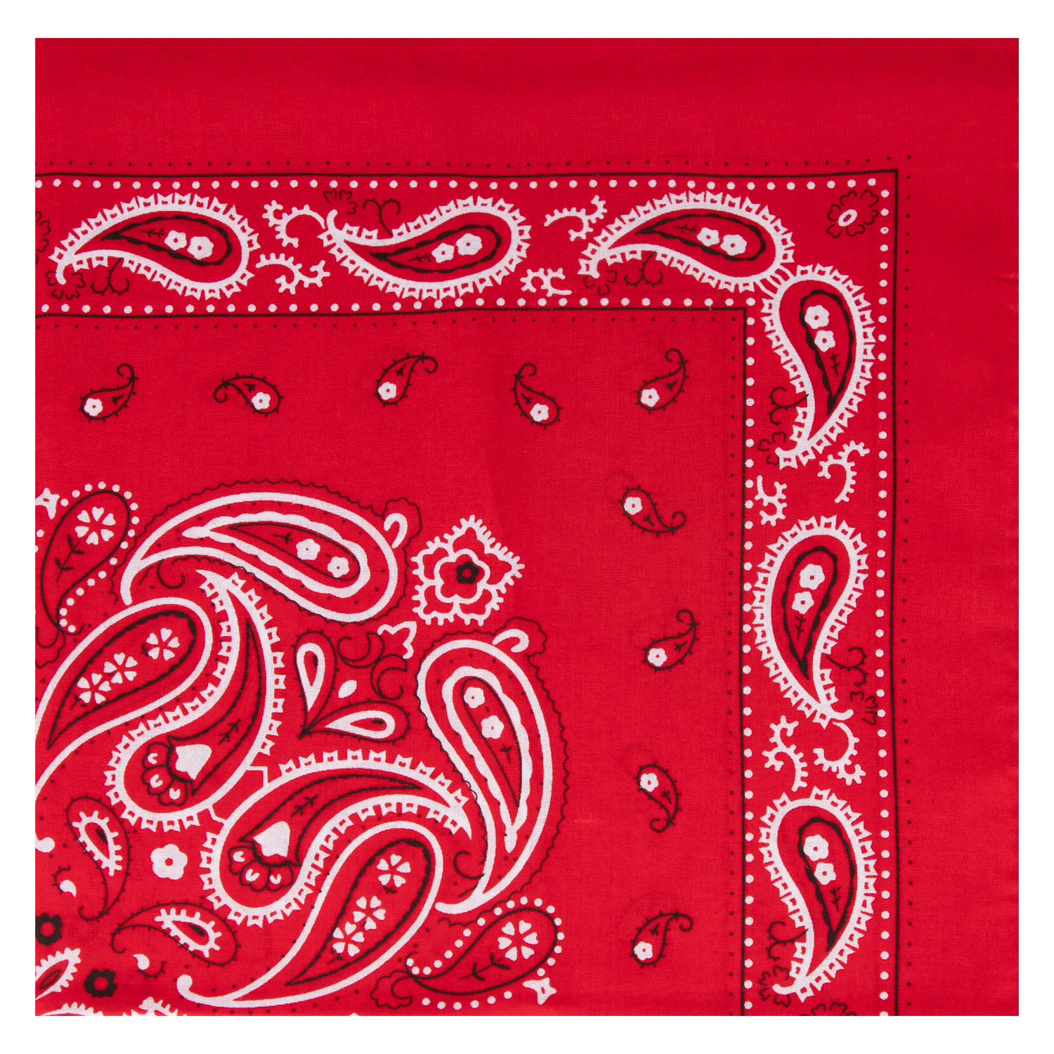 Nickytuch mit Paisleymuster - Farbe rot